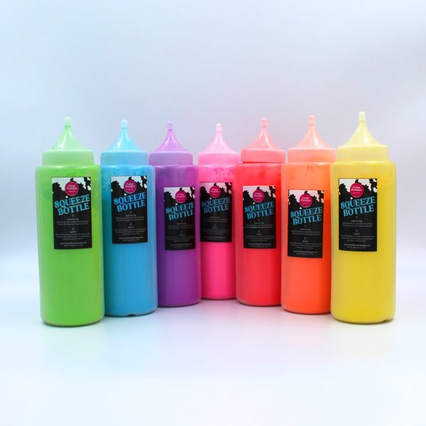 bulk color powder squeeze bottles