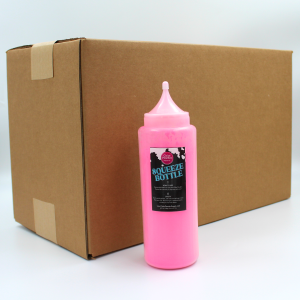bulk wholesale pink color powder squeeze bottles