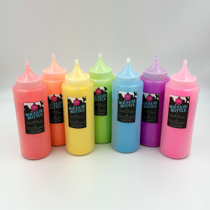 assorted color powder squeeze bottle