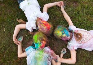 color powder summer activities