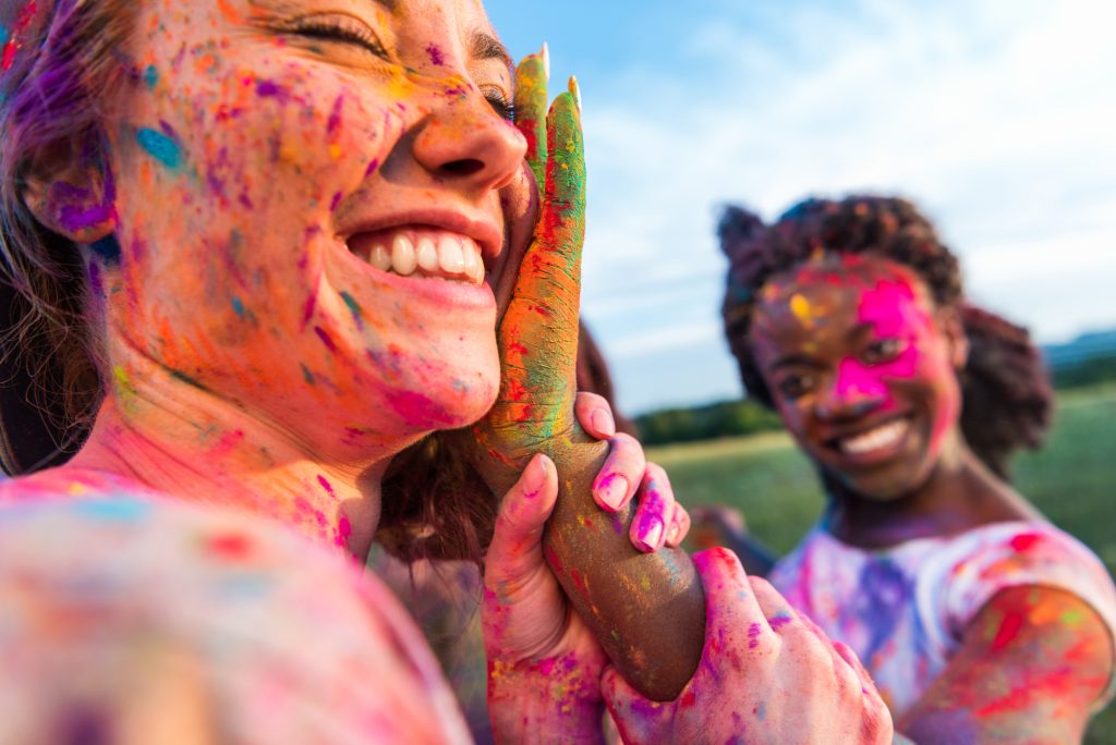 color powder summer fun